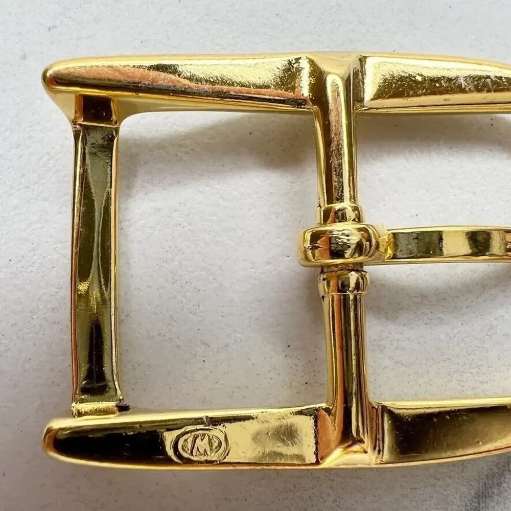 Vintage Gold Tone Simple Basic Belt Buckle for up to 1 Inch Belt